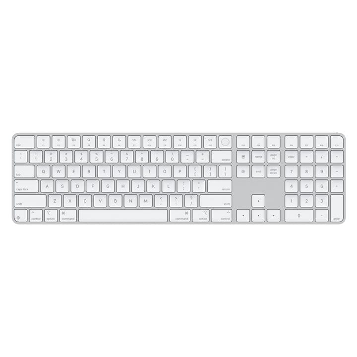 Apple Magic Keyboard with Touch ID and Numeric Keypad for Mac models with Apple silicon - US English - White Keys |MXK73LB/A