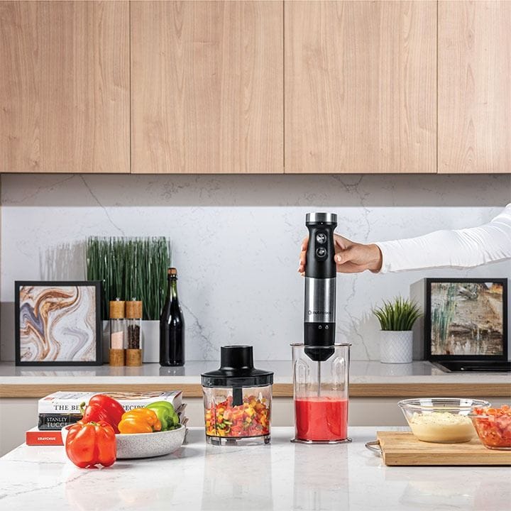 Nutricook Hand Blender 1200W – Powerful High-Torque Motor, Stainless Steel Blending Shaft, Smooth & Fast Food Prep | HB100ME