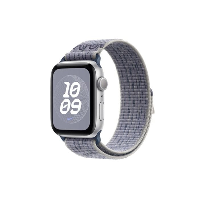 Apple Nike Sport Loop 46mm, Long-Lasting Performance, Smooth Finish Design, Comfortable Fit and Premium Style - Gray/Blue - MXU13ZM/A