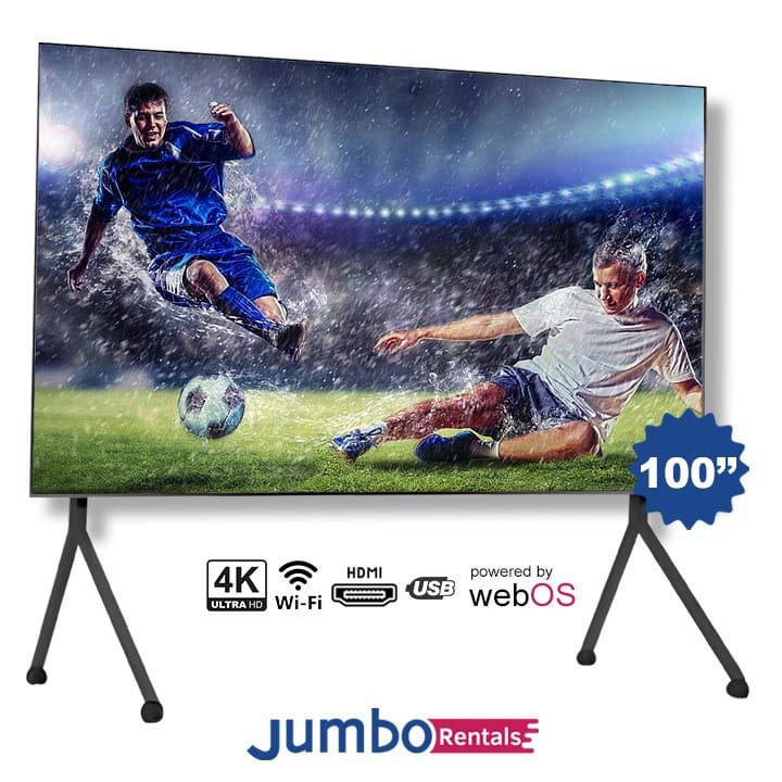 [إيجار] أوسكار ‎100 بوصة‎ تلفزيون ذكي بإطار رفيع دقة ‎4K UHD‎ مع نظام ‎WebOS‎ وريموت ماجيك | ‎OS42S100FLUHDWB-1-Day‎