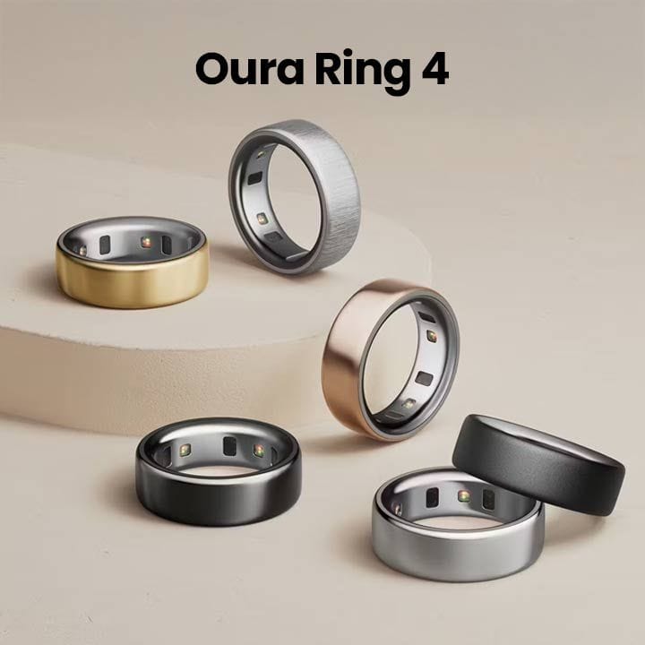 Oura Ring 4 Smart Ring Health Activity Tracker – Rose Gold (Ring Size 12) | JZ90-54219-12
