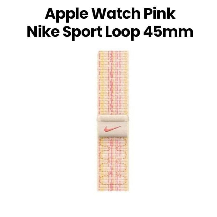 Apple Watch Nike Sport Loop 45mm, Compatibility, Lightweight And Adjustable Hook-And-Loop - Pink - MUJY3ZM/A