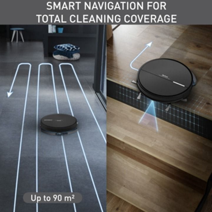 تيفال روبوت تنظيف X-Plorer Series 60 مكنسة وممسحة 2 في 1 بسُمك فائق 6 سم | RG7445HO