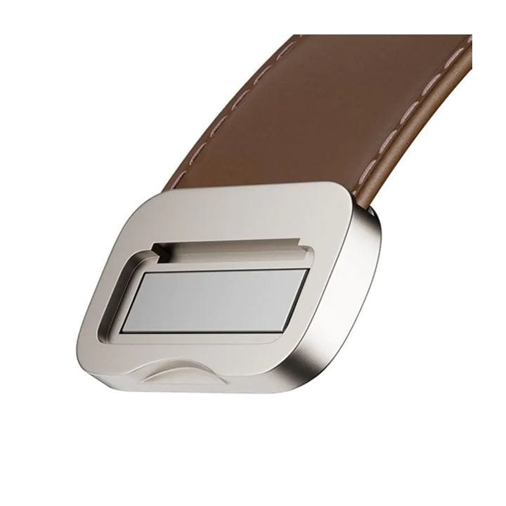 SwitchEasy Genuine Leather Watch Band with Magnetic Lock for Apple Watch Series 4-Series 9 42/44/45/49mm Brown | SAW459238BN24