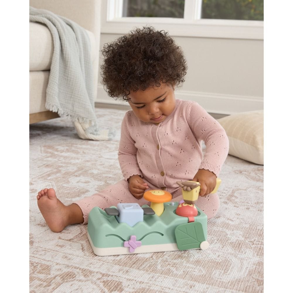 Skip Hop Geometric Wonders Musical Pounding Bench 6+ Monthss, Skill-Building Interactive Activities, Light-Up Musical Instruments - Multicolour