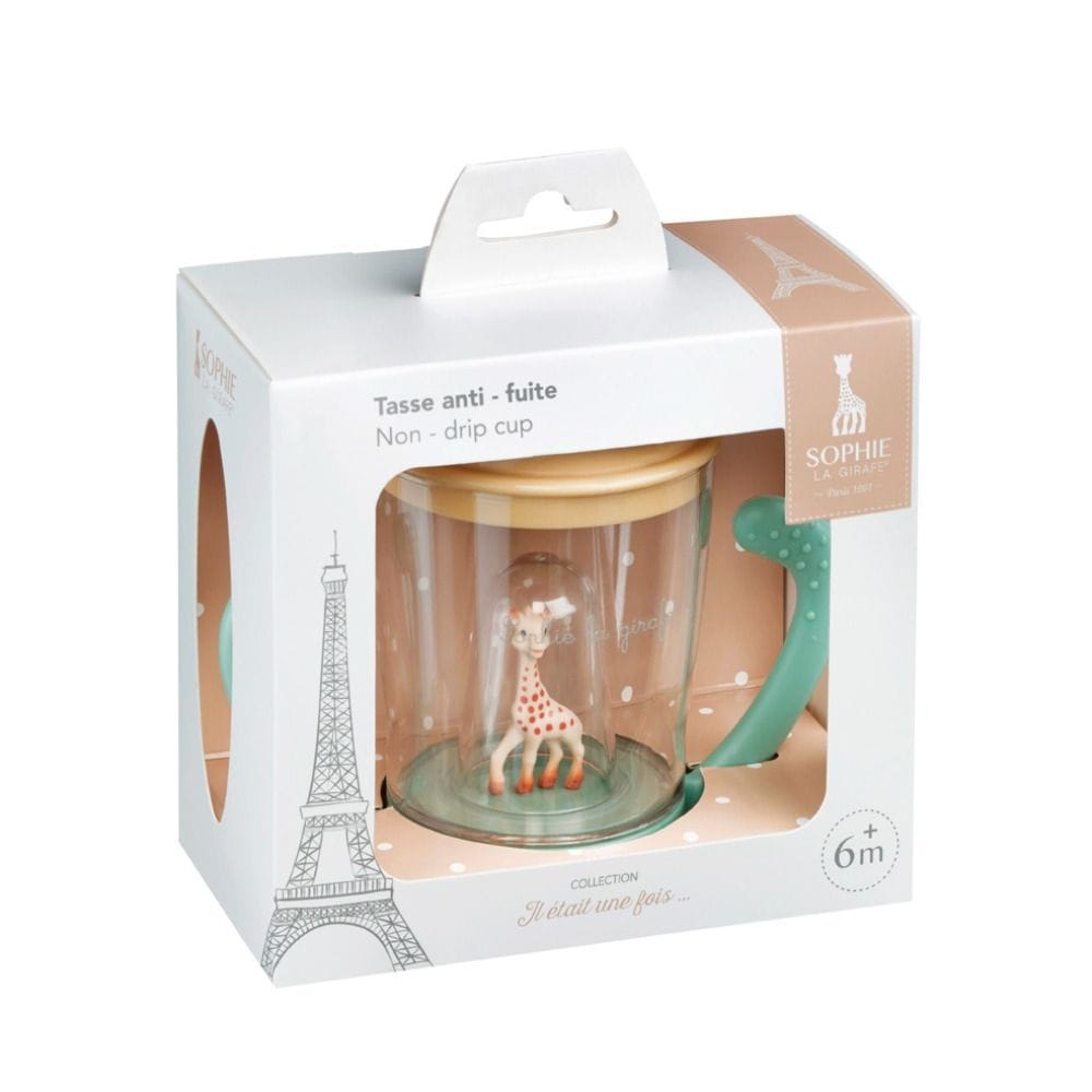 Sophie La Girafe Non Spill Peek-A-Boo Cup With Giraffe 6+ Monthss 180ml, Ergonomic Spout And Handles, Non-spill Valve Prevents Leaks - Multicolour