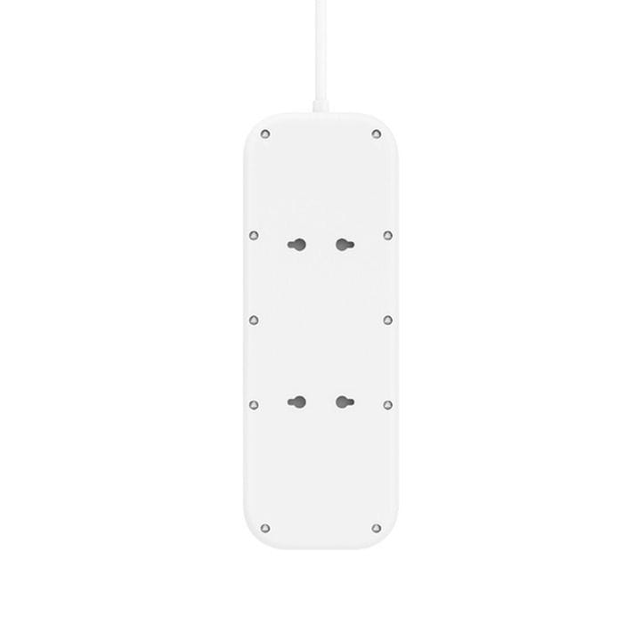 واقي تيار بيلكن بثماني منافذ مع منافذ يو إس بي – أي ويو إس بي – سي بقدرة 18 واط (سلك بطول 2 متر) | أبيض | SRB003AR2M