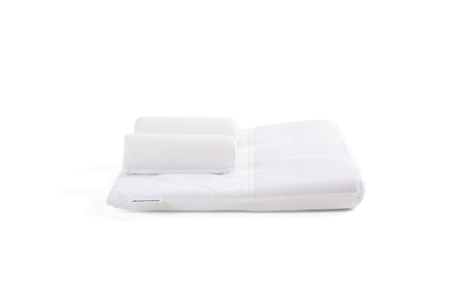Doomoo Basics Supreme Sleep Large, Perfect Ventilation, Optimal Comfort, Provides Good Support, Prevents The Risk Of Flat Head - White