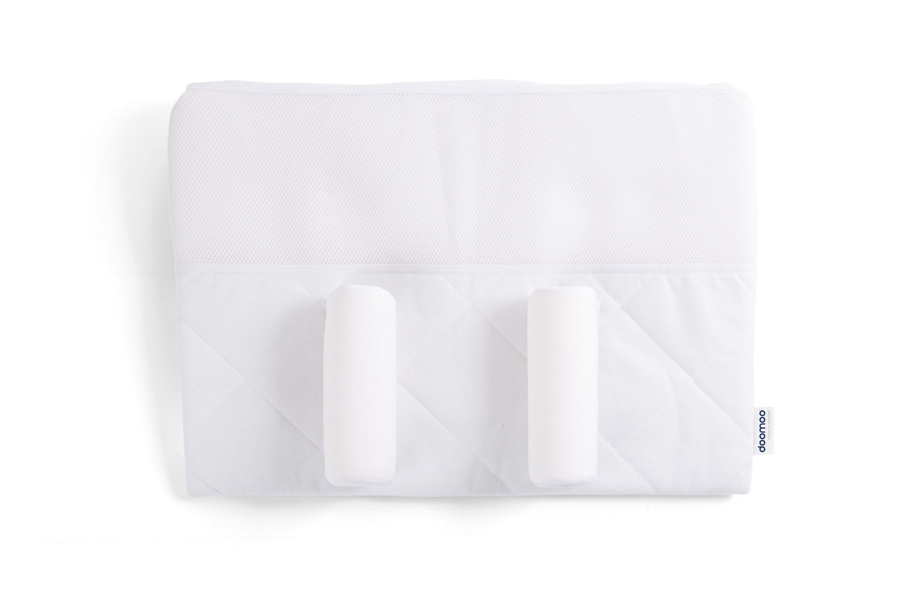 Doomoo Basics Supreme Sleep Large, Perfect Ventilation, Optimal Comfort, Provides Good Support, Prevents The Risk Of Flat Head - White