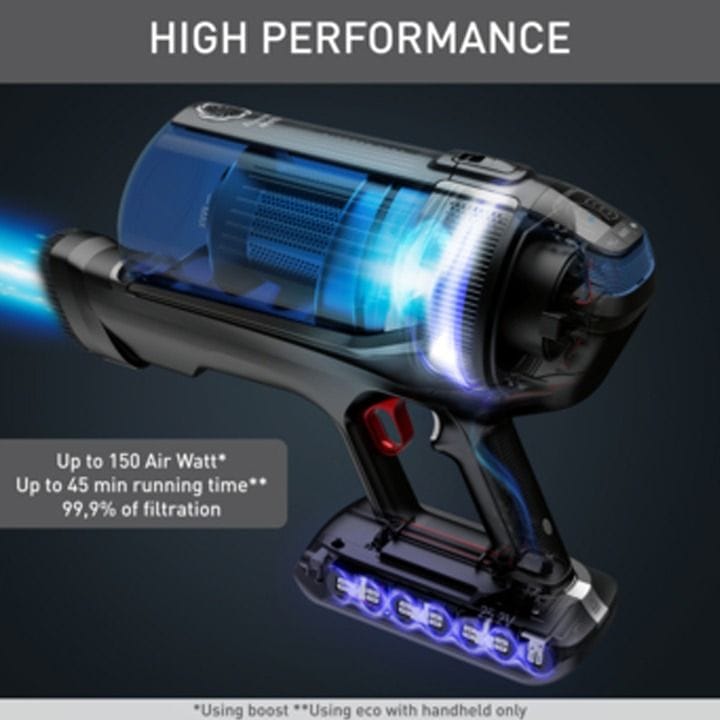 Tefal X-Force Flex 12.60 Cordless Vacuum Cleaner Aqua With 2-In-1 Mop & Vacuum 150 AW |TY98C0HO