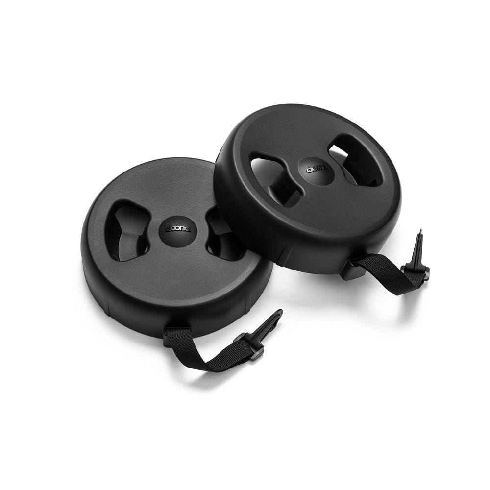 Doona Wheel Covers, Prevents Stains And Soiling On Vehicle Upholstery, Easy Snap On Attachment, Connects To The Doona Vehicle Seat Protector - Black