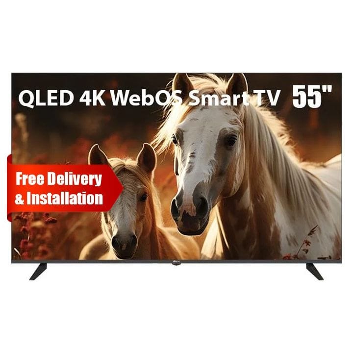 Oscar 55 Inch QLED 4K UHD Smart TV price comparison Qatar – cheapest at Ansar Gallery