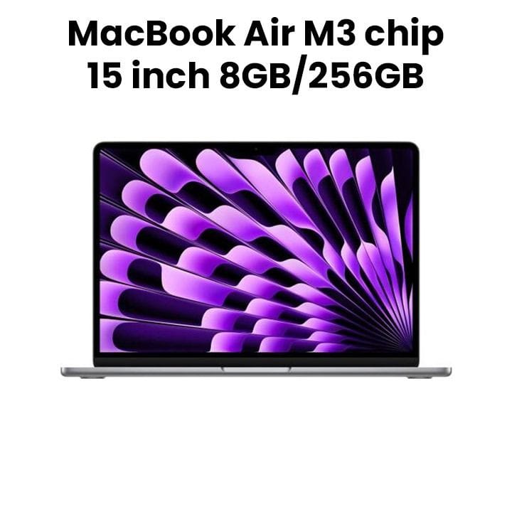 Apple MacBook Air 16GB RAM 256GB SSD 15 Inch, Liquid Retina Display