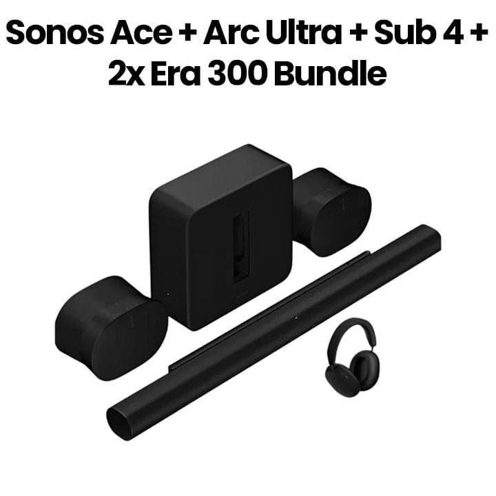 Buy Sonos Arc Ultra + Sub 4 + 2x Era 100 Premium Immersive Set