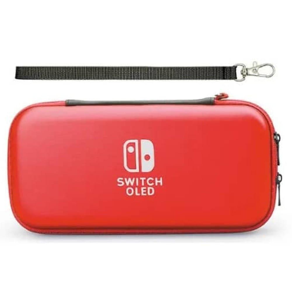 Nintendo Switch 2 Storage Case, Hard Shell EVA Protective Travel Case, Console & Accessory Storage, Carry Strap | Red - NSW-086D - 6961818027581