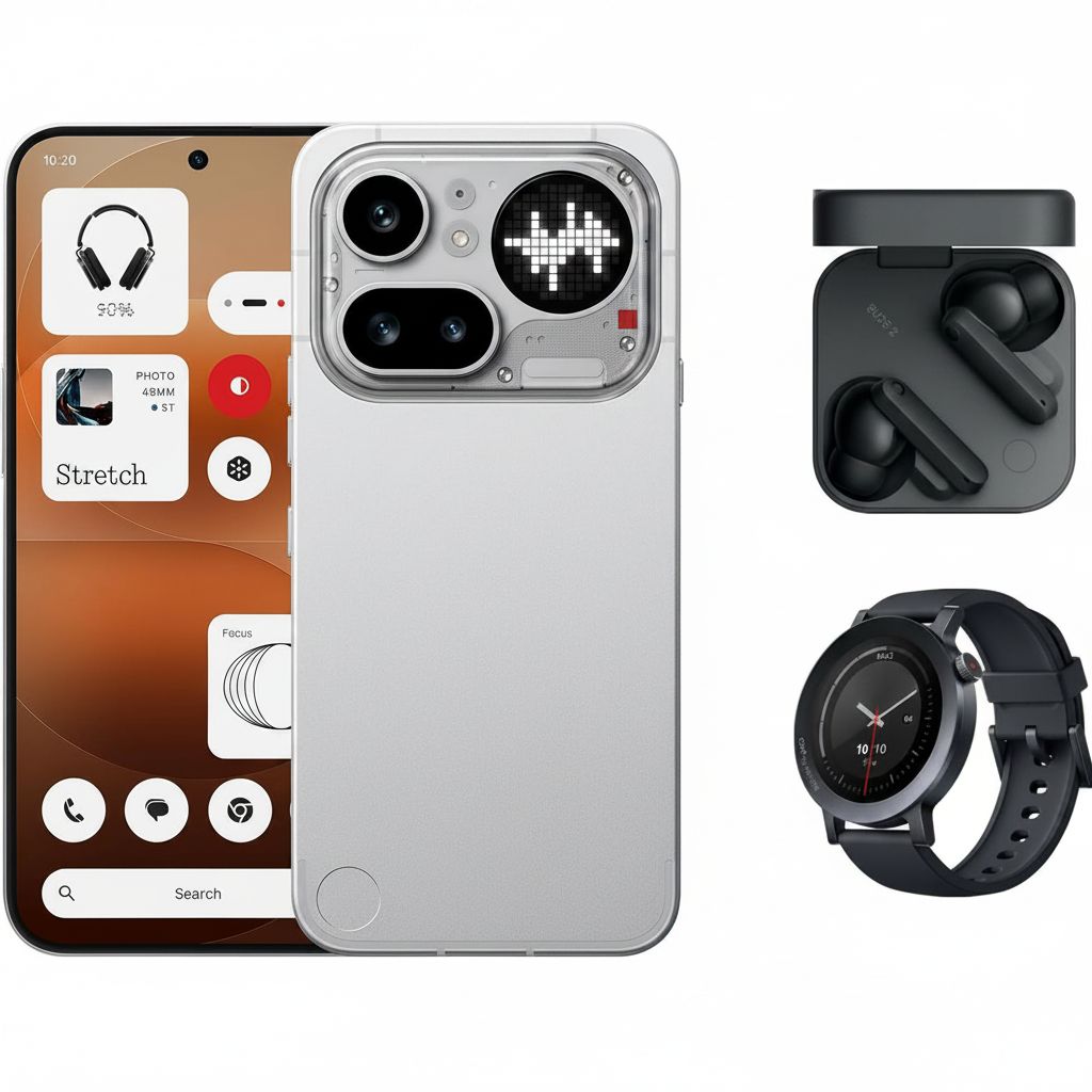 Nothing Phone (4a) Pro Bundle - 50 MP Triple Camera, 144Hz AMOLED