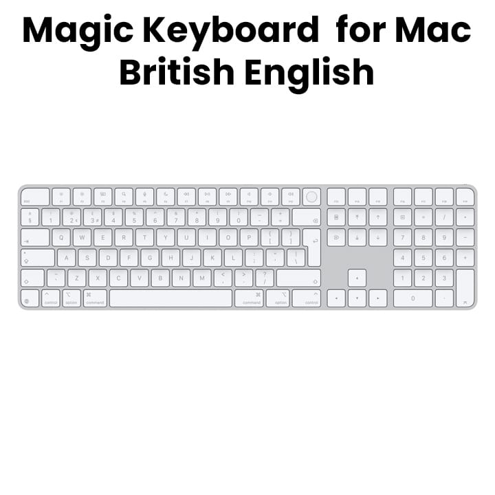 Apple Magic British English Keyboard With Touch ID, Numeric Keypad