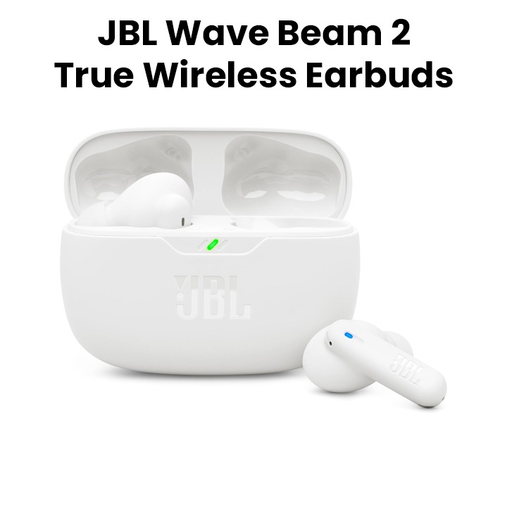Buy JBL Wave Beam 2 True Wireless Noise Cancelling Earbuds - White