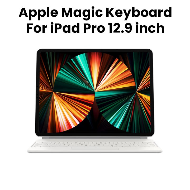 Buy Apple iPad Magic Keyboard 12.9 - White (MJQL3AB/A)|Jumbosouq