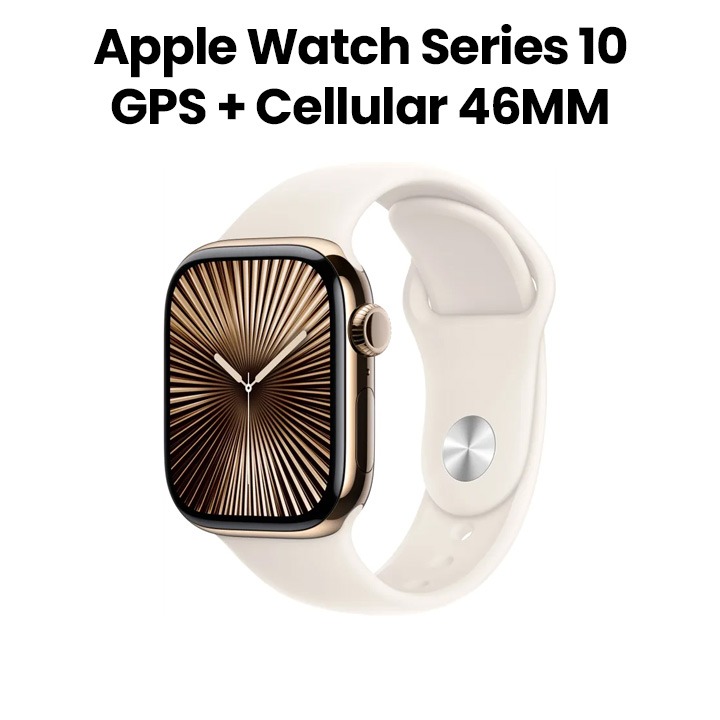 Buy Apple Watch Series 10 GPS Cellular 46mm Gold Titanium Case