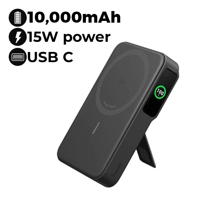 Anker MagGo Power Bankブラック A1654N11 ANKER Anker MagGo Power Bank (10000mAh)｜A1654N11｜[通販