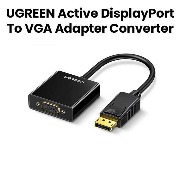 Buy UGREEN Active DisplayPort to VGA Adapter Converter - Black | UG ...