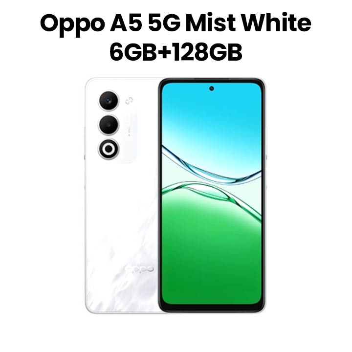 Buy Oppo A5x 4GB+128GB Smartphone | Laser White Online in Qatar at