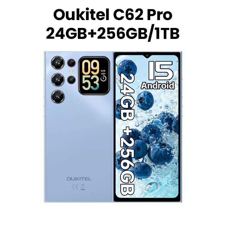 Buy Oukitel C62 Pro 4G Dual SIM Android 15 Mobile Phone 24GB RAM