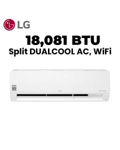 LG Split Air Conditioner, DUALCOOL, WiFi, 18,081 BTU | I23TNC