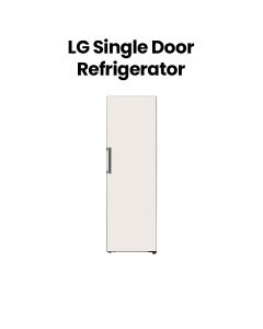 LG 411L Refrigerator – Smart Cooling | Beige Glass | LOB451FGPM