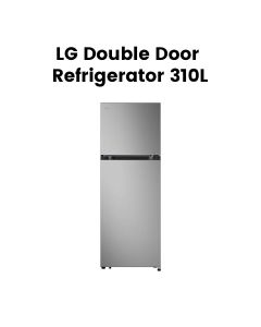 LG Top Freezer Refrigerator 310L, Platinum Silver | LTB355PLMB