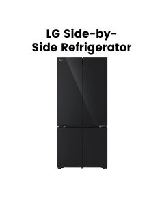 LG Multi Door Refrigerator, Black | GR-B30FFGPB