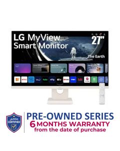 LG 27" Smart Monitor - White | 27SR50F-W.AMA