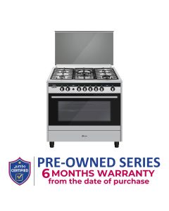 Oscar 90X60 5-Gas Burner Gas Oven Cooking Range - Silver (OC 9060GGSPLO)