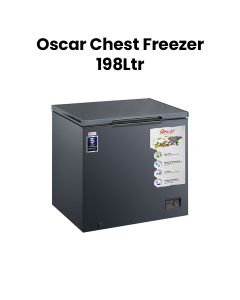 Oscar Chest Freezer Single Door 198L Capacity, Dark Gray | OCF210DG