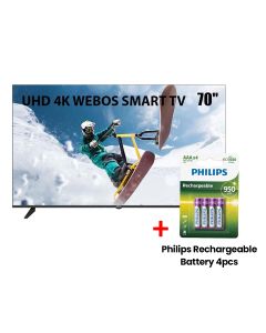 Oscar 70 Inch UHD 4K Frameless Smart TV WebOS- With Magic Remote | OS70LW4KM