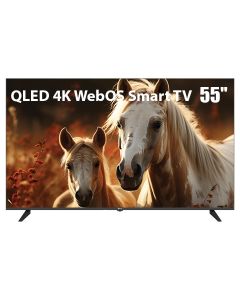 Oscar 55" Frameless QLED 4K UHD WebOS Smart TV with Magic Remote | Black | OS55QLEDW