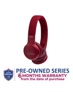 JBL Live 400BT On-Ear Wireless Headphones - Red