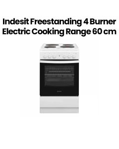 Indesit 60cm Free Standing Electric Cooker - White (IS67E4KHW/MEA)