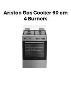Ariston 60cm Freestanding Cooking Range 4 Gas Burners | Stainless Steel | ARR6GGG23125XME