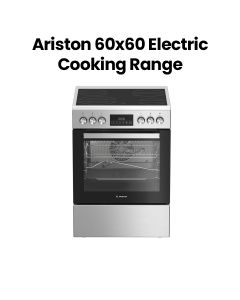 Ariston Vetro-Ceramic Electric Cooking Range 60x60 – Silver | ARR6 EV520205 XME