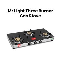 Mr. Light Three Burner Gas Stove Stainless Steel | Silver | MRGB3B03SS