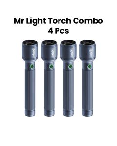 Mr. Light Zoom 2SC Torch Combo 4 Pcs | Black | MR GD2X04