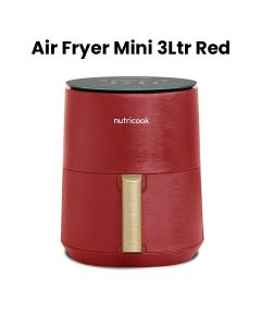 Nutricook 3Ltr Air Fryer Mini - Red | NC-AF103R