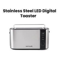 Nutricook 4-Slice Stainless Steel LED Digital Toaster 1400W | NC-T104S
