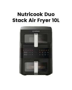 Nutricook Duo Stack Air Fryer 10L – Black | NC-AFDS240