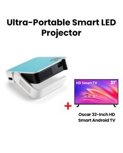 ViewSonic M1 mini Plus - Ultra-Portable Smart LED Projector with JBL Bluetooth Speaker