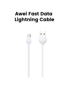 Awei Fast Data Cable iPhone Fast Charge Lightning Cable – White | CL-61