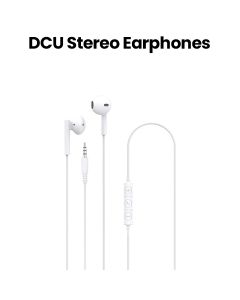 DCU Tecnologic Stereo Earphones 3.5 mm Jack – White |34151000