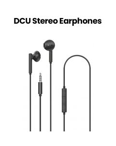 DCU Tecnologic Stereo Earphones 3.5 mm Jack – Black |34151001
